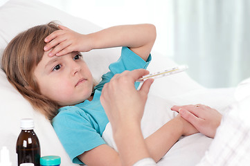 Image showing Sick girl