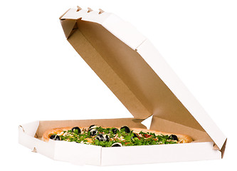 Image showing Pizza in carton box