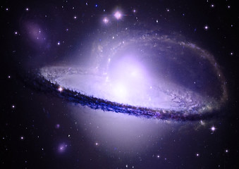 Image showing galaxy in a free space