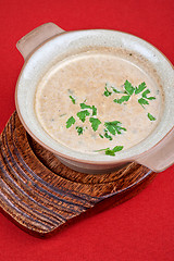 Image showing Mushroom cream  soup