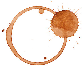 Image showing Coffee stains