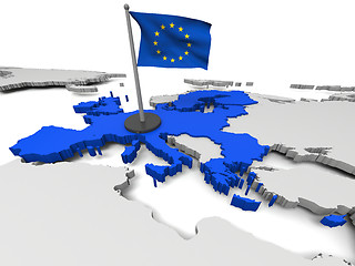 Image showing European Union on map