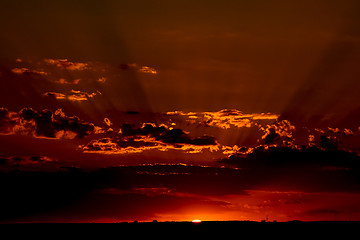 Image showing cloud in the desert of tunisia