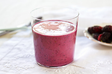 Image showing Mulberry smoothie