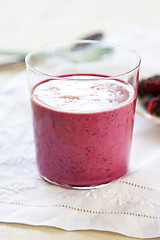 Image showing Mulberry smoothie