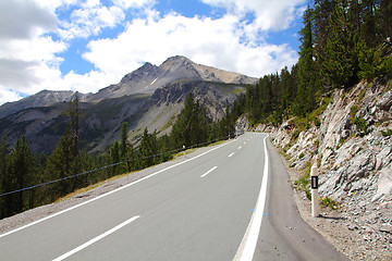 Image showing Switzerland - Alpine road