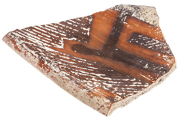 Image showing Anasazi clay pottery shard