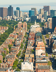 Image showing Boston Back Bay aerial