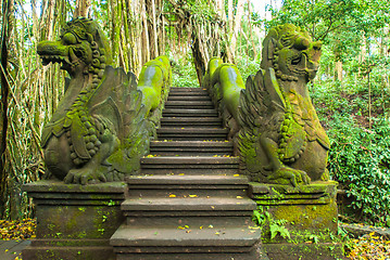 Image showing Ancient sculpture in Bali