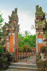 Image showing Bali temple gate