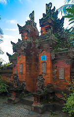 Image showing Bali temple gate