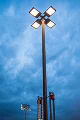 Image showing Street light at dusk