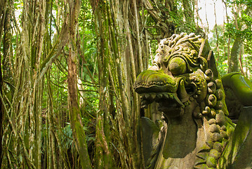 Image showing Ancient sculpture in Bali