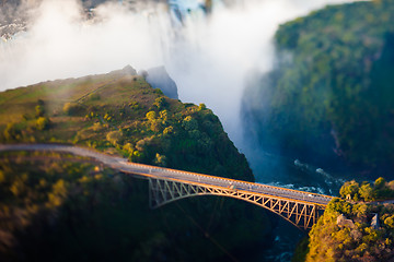 Image showing Bridge over Victoria Falls