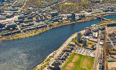 Image showing Boston University, Charles River, and MIT aerial