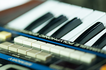 Image showing Synthesizer keyboard