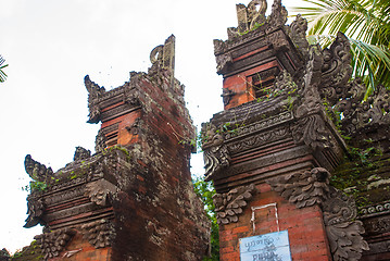 Image showing Bali temple gate