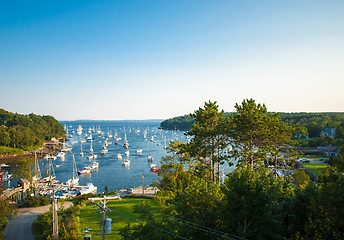 Image showing Harbor at Rockport, Maine seen from high