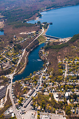 Image showing Wachusett Dam Aerial View