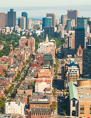 Image showing Boston Back Bay aerial