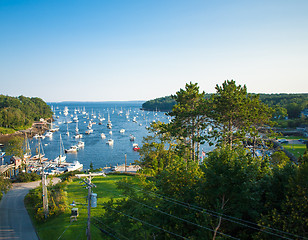 Image showing Harbor at Rockport, Maine seen from high