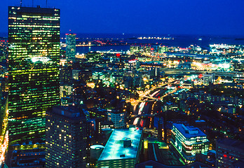 Image showing Boston at night