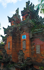 Image showing Bali temple gate