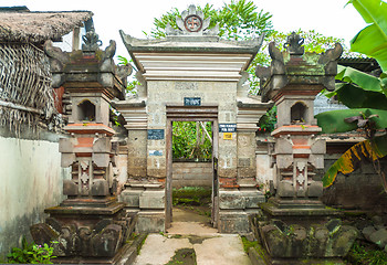 Image showing Bali temple gate