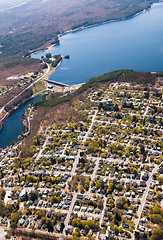 Image showing Wachusett Dam Aerial View