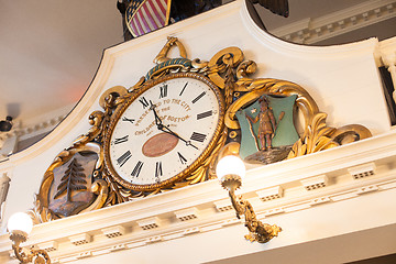 Image showing Clock, Assembly Hall, Fanueil Hall, Boston