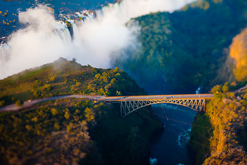 Image showing Bridge over Victoria Falls