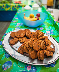 Image showing Tray of cookies