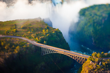 Image showing Bridge over Victoria Falls