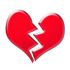 Image showing Broken hearted