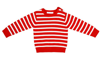 Image showing orange striped sweater for children