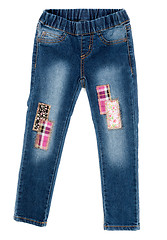 Image showing jeans with patches