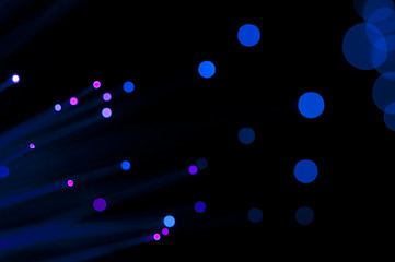 Image showing Festive lights and circles. Christmas background