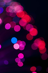 Image showing Festive lights and circles. Christmas background