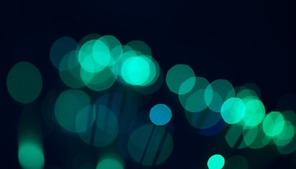 Image showing Festive lights and circles. Christmas background