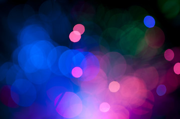 Image showing Festive lights and circles. Christmas background