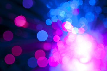 Image showing Festive lights and circles. Christmas background