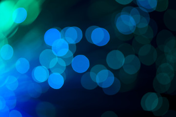 Image showing Festive lights and circles. Christmas background