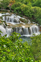 Image showing Krka river waterfalls