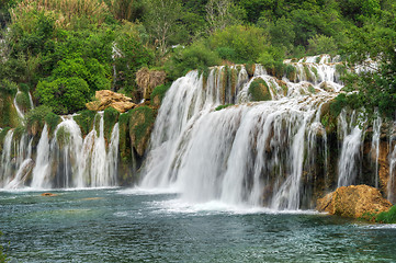Image showing Krka river waterfalls