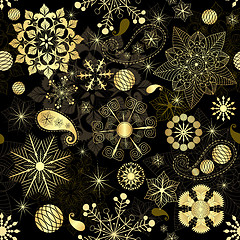 Image showing Christmas seamless pattern