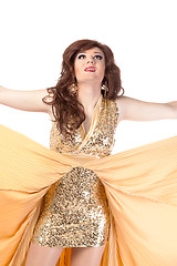 Image showing Portrait of drag queen. Man dressed as Woman