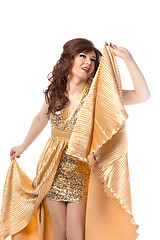 Image showing Portrait of drag queen. Man dressed as Woman