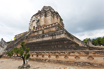 Image showing Wat Chedi Luang temple in Chiang Mai, Thailand.