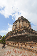 Image showing Wat Chedi Luang temple in Chiang Mai, Thailand.