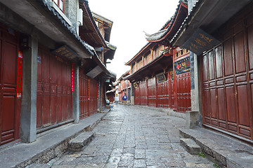 Image showing Lijiang old town at morning, China.